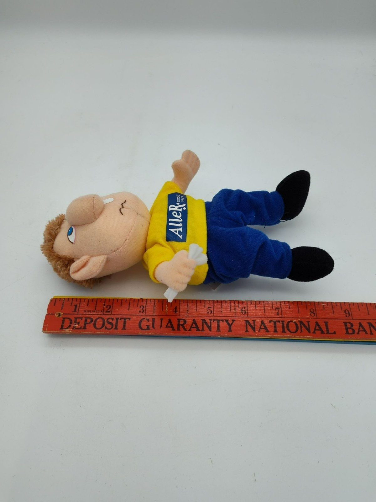 AlleRx Pharmaceutical Allergies Plush Doll 2005 Toy Runny Nose, NO SOUND