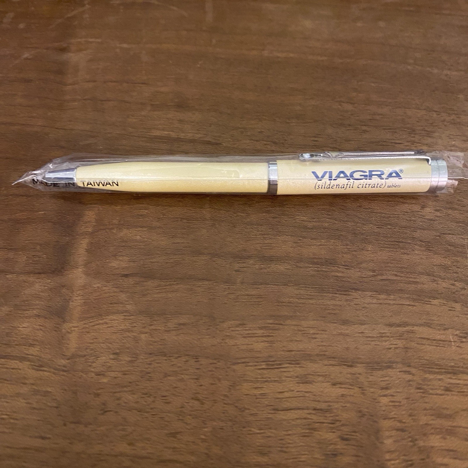 Vintage Viagra Pharmaceutical Yellow Drug Rep Pen