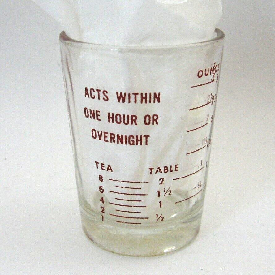 Vintage Fleet Buffered Laxative Phospho Soda Pharma Measuring Cup Shot Glass