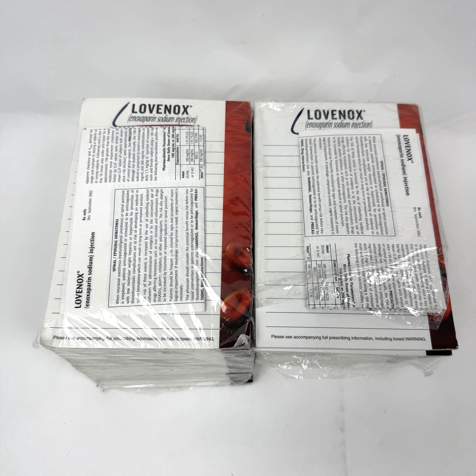 NEW Lovenox Drug Rep Pharmaceutical Stationary Notepads Post-it 4×6 40 pack