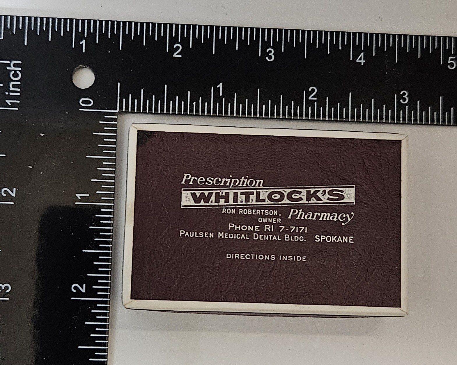 (2) Whitlock’s Pharmacy Prescription Pill Box – Spokane WA