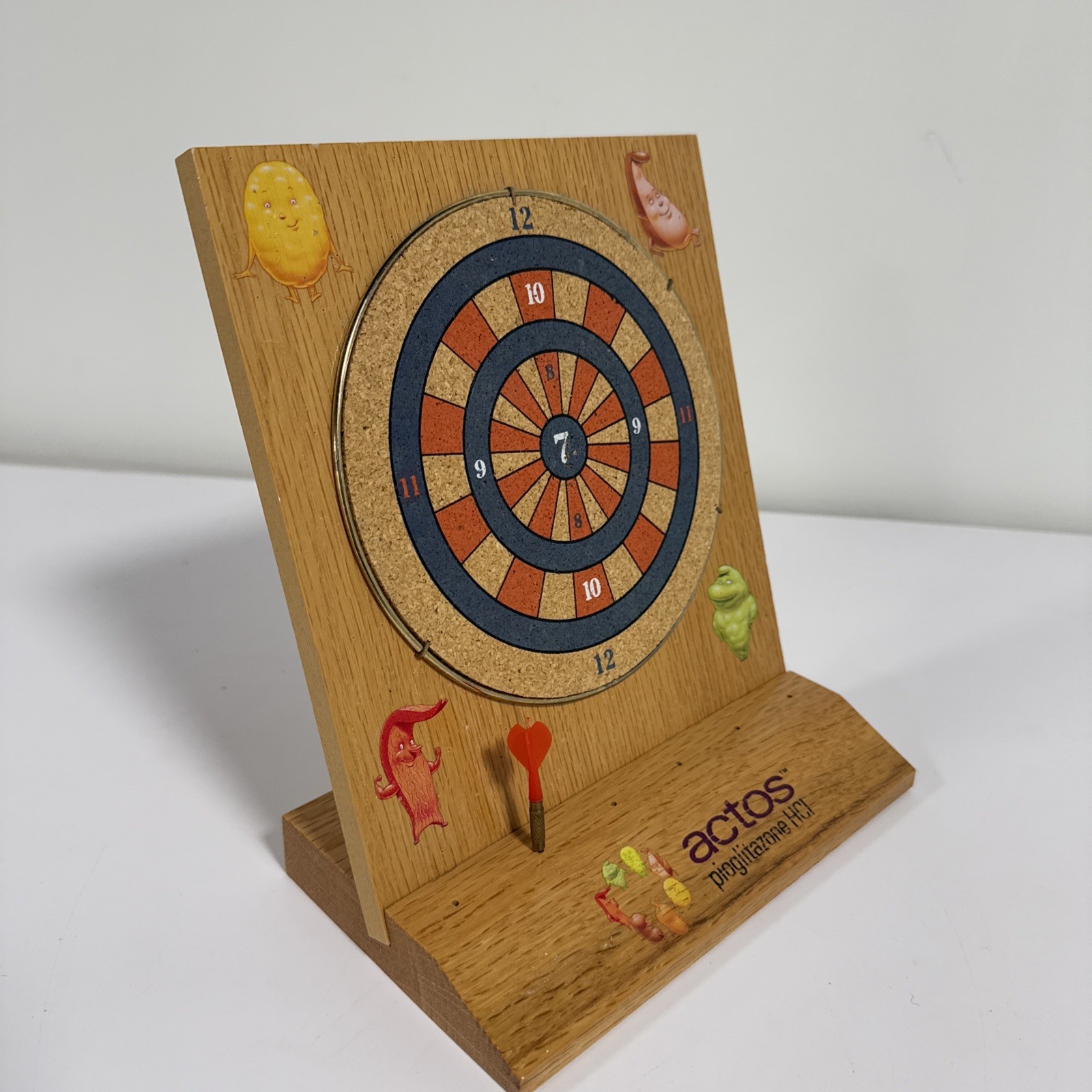 Vintage Takeda Pharma Rep Sales Actos Pioglitazone Mini Wood Desk Top Dart Game