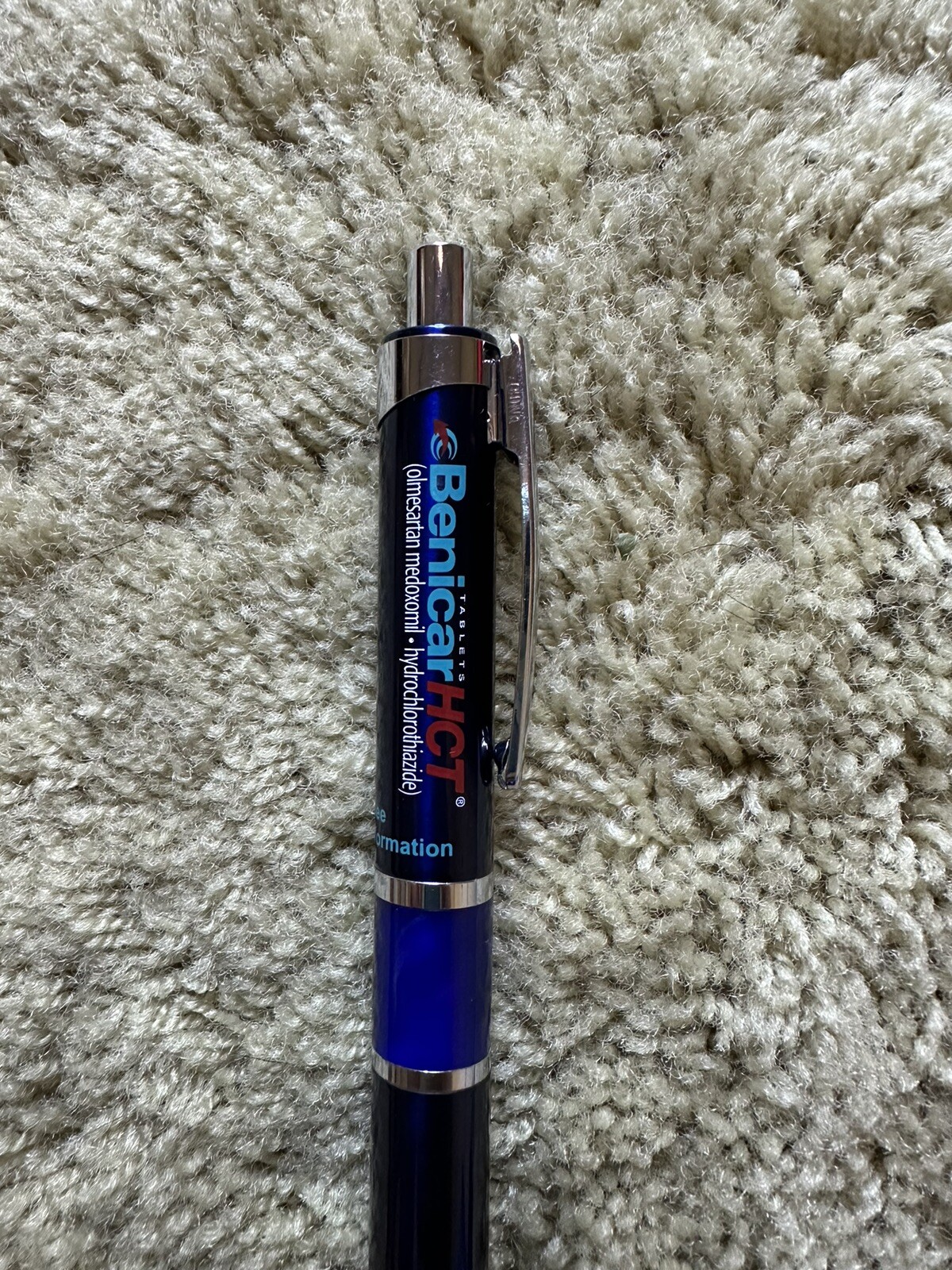 Benicar Drug Rep Pharmaceutical Advertisement Pen Heavy Metal