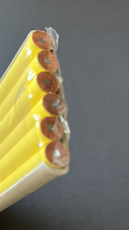 Nuprin Ibuprofen Yellow Pencils Pharmaceutical Drug Rep Vintage