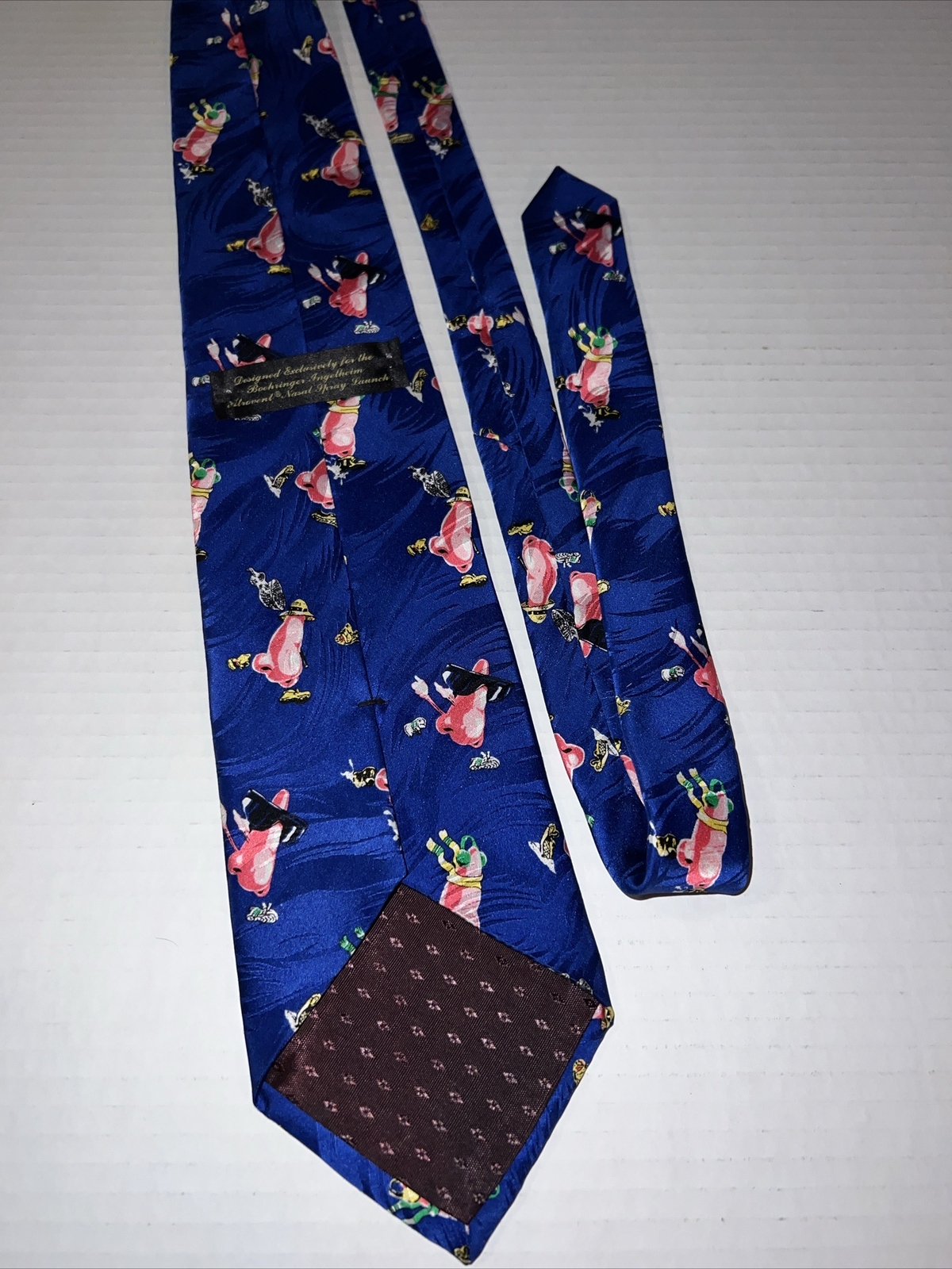 Atrovent Nasal Spray – Silk Neck Tie -Runny Nose ENT Dr -Rare HTF – Made In USA!