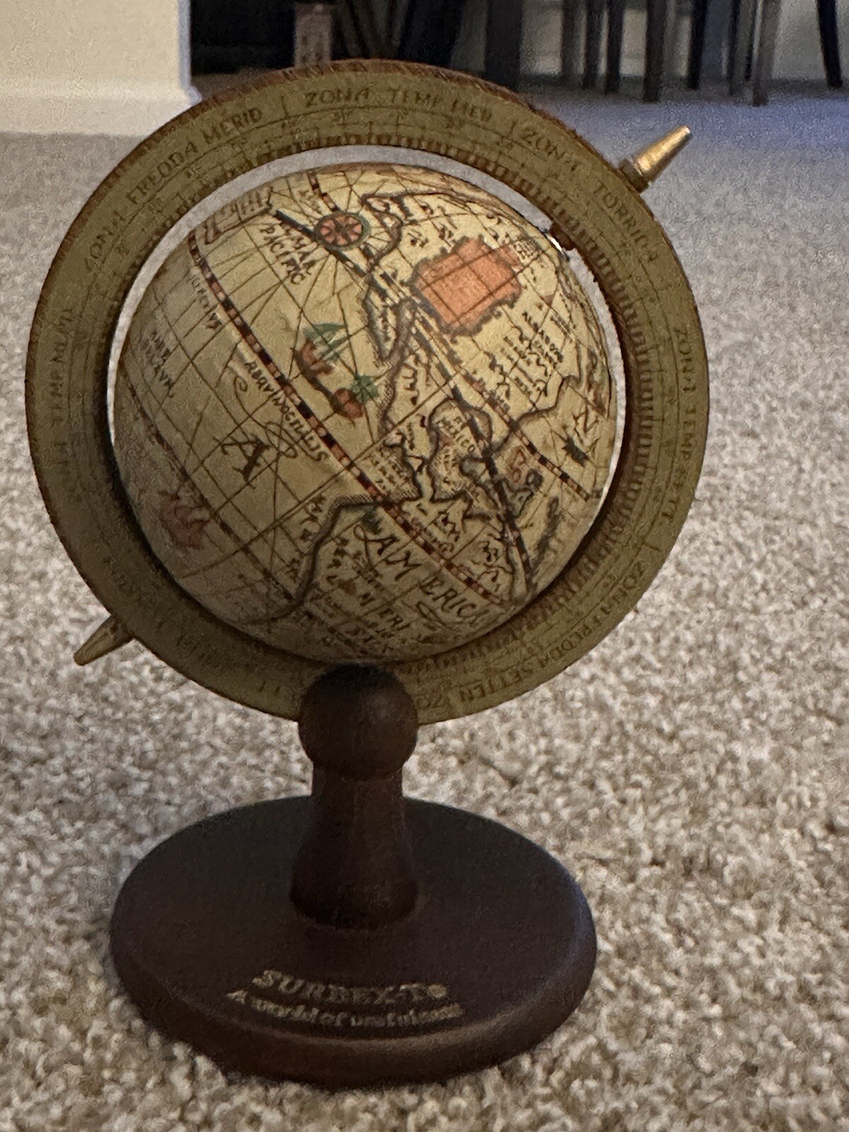 Vintage Surbex-T Pharmaceutical Rep Drug Advertising World Globe Small