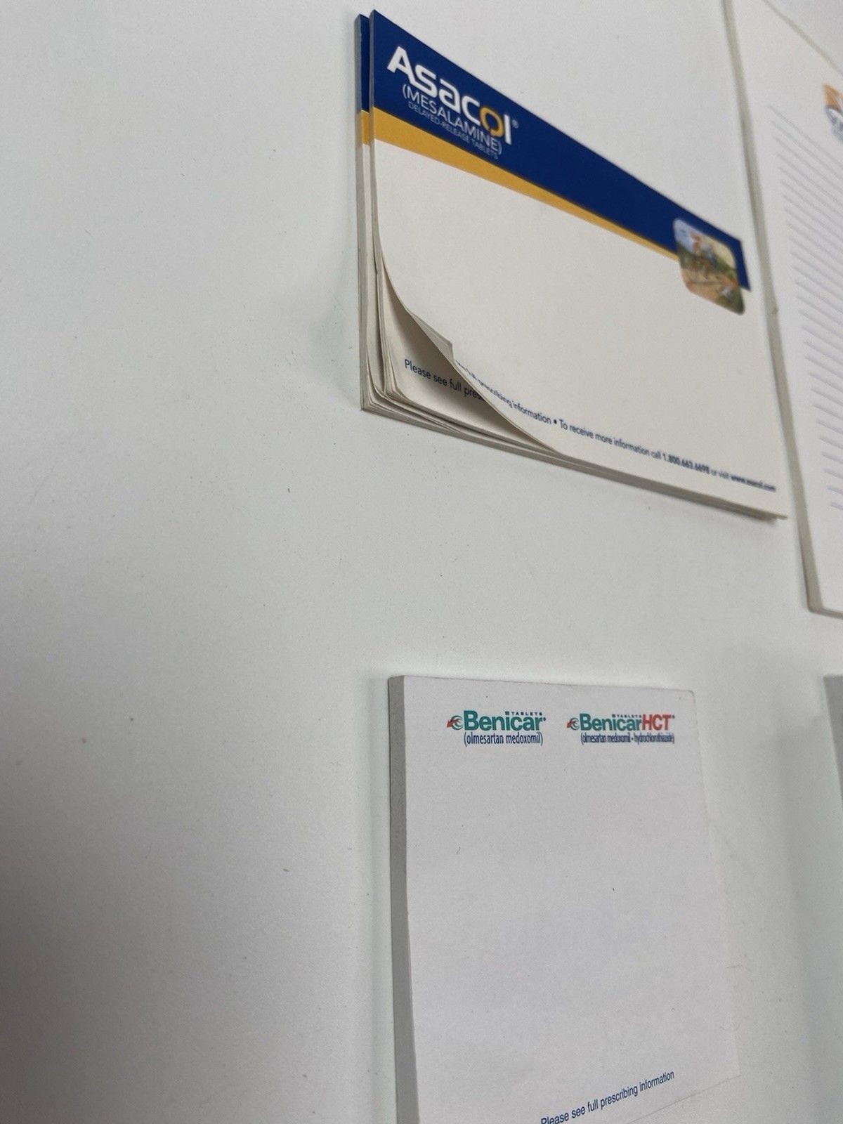 Pharmaceutical Drug Rep Collectible Promo Pen And Paper Lot