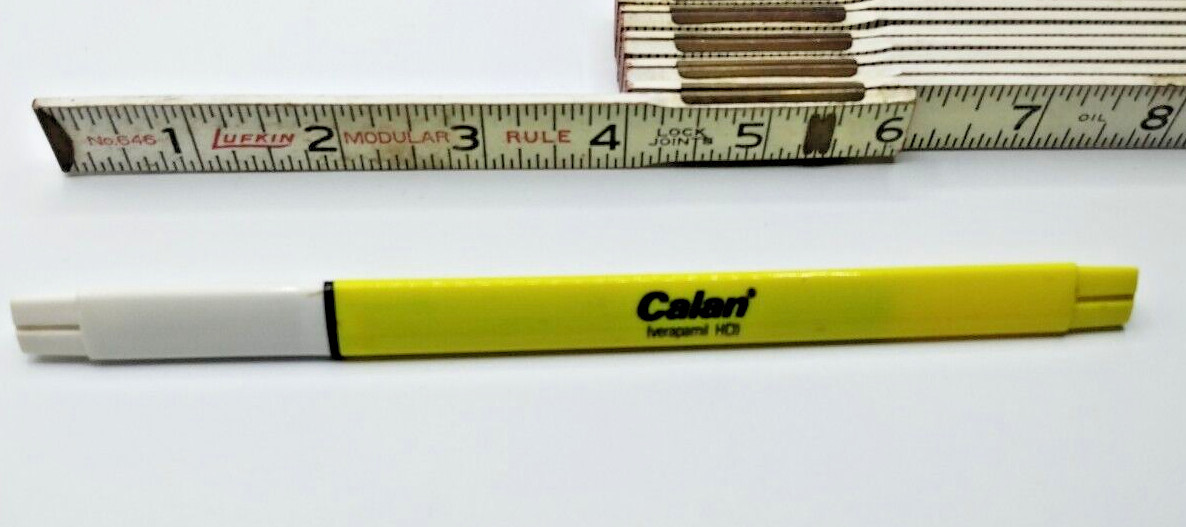 CALAN VERAPAMIL HCL Pharmaceutical Drug Rep Marker Vintage Retro Rare