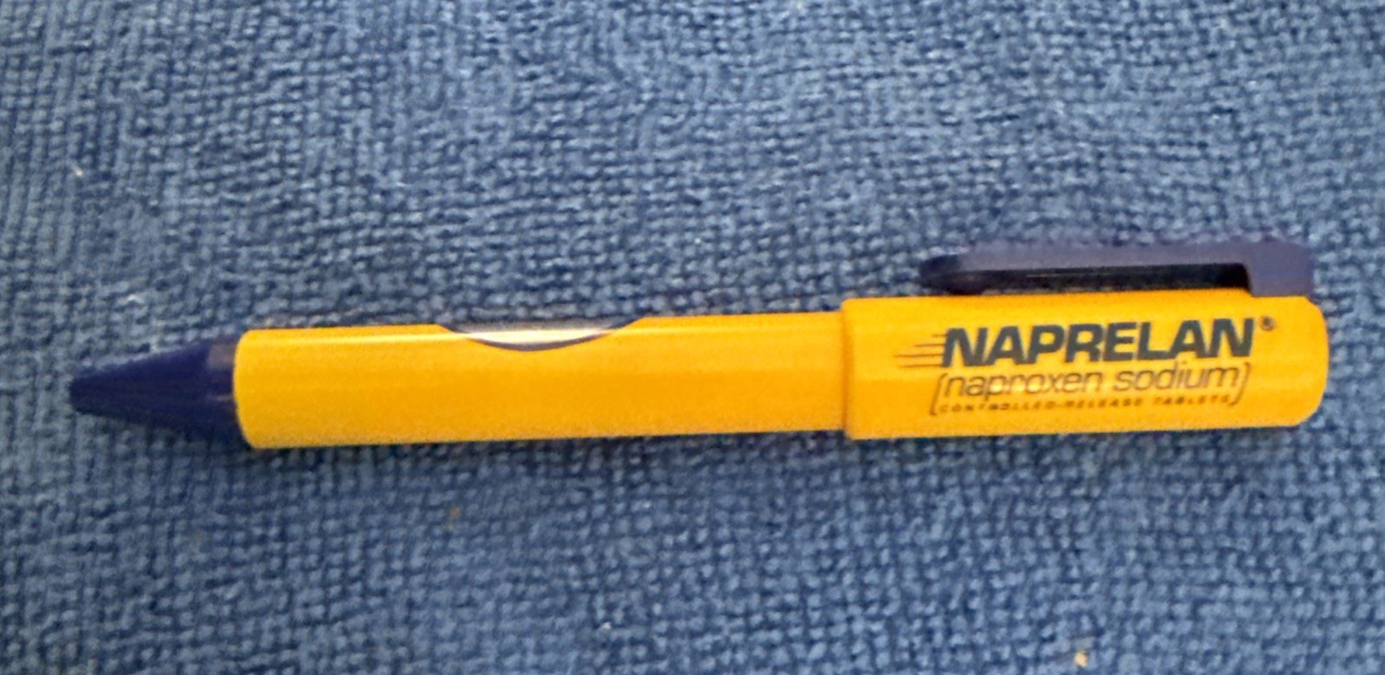 RARE Naprelan Naproxen Pharmaceutical Drug Rep Promo Advertising Pen P2