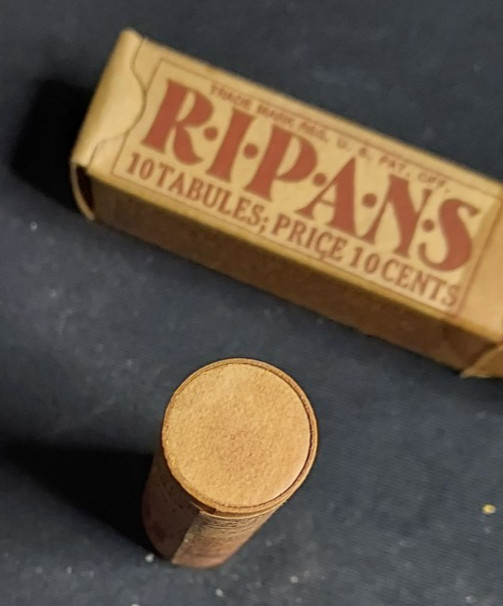 New Old Stock Medicine Box & Container R-I-P-A-N-S Laxative Ripans Chemical NY