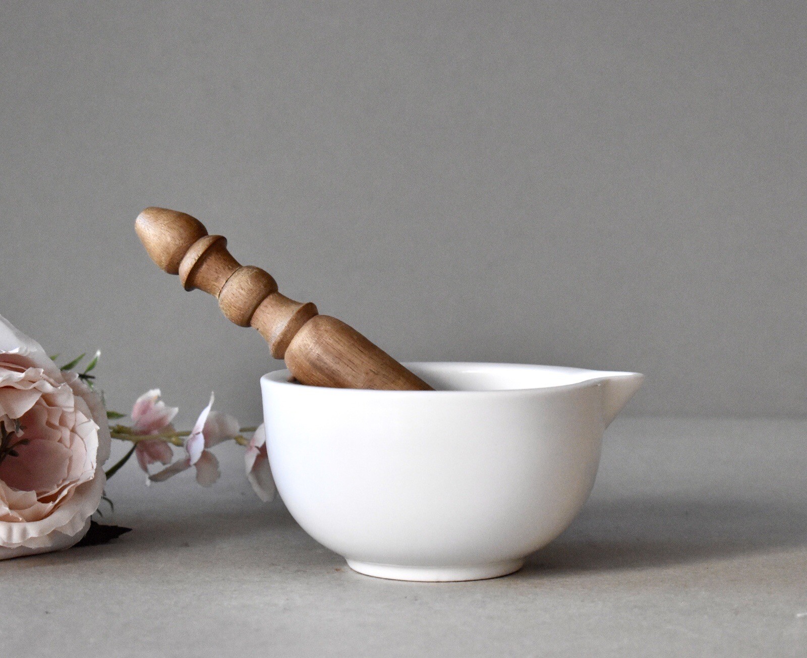Vintage Porcelain Pharmacy Mortar Retro Mortar Pharmacy Porcelain