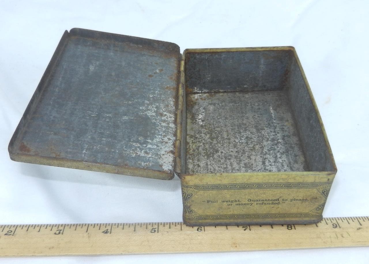 SEIDLITZ Powder Tin Litho Medicine Can William B Riker & Son Co New York Est1846