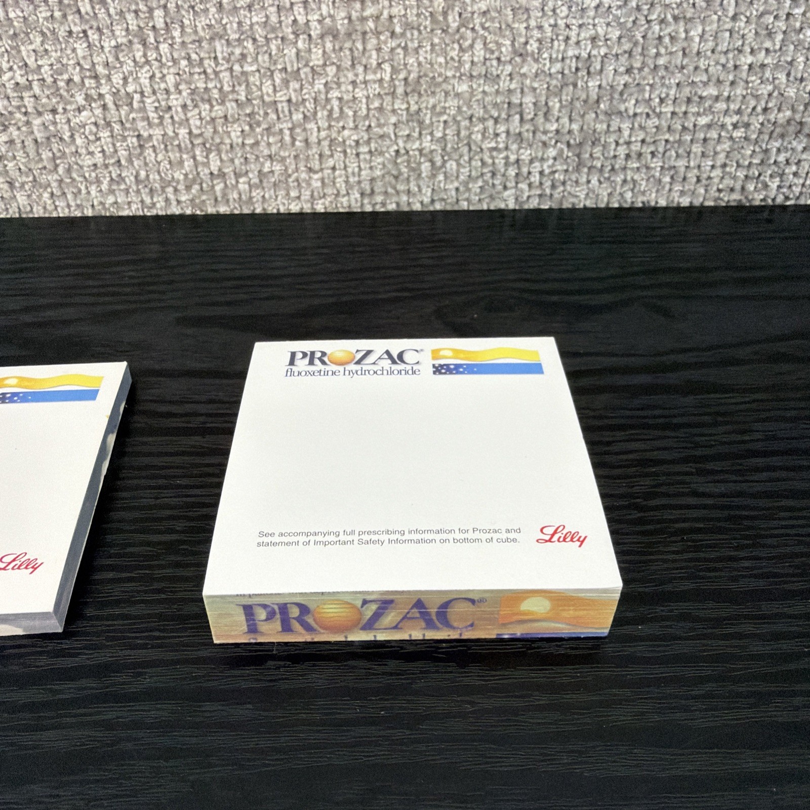 Prozac Lilly Post-its Pads Partial Used Set of 2