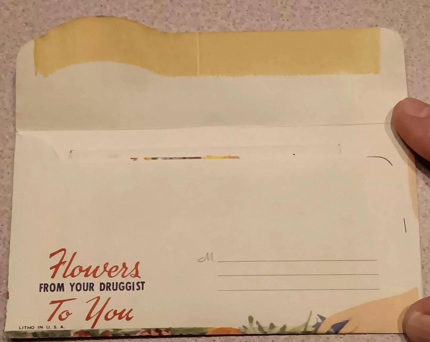 Vintage TUMS Natures Remedy SEALED Seed Packet Mailer Willcox Drug Kirksville MO