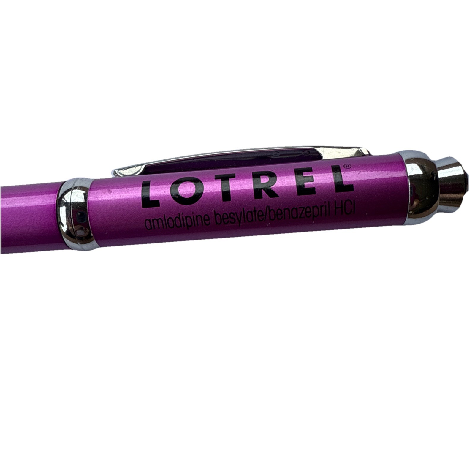 RARE LOTREL Metal PINK Advertising Pharmaceutical Drug Rep Pen pointer