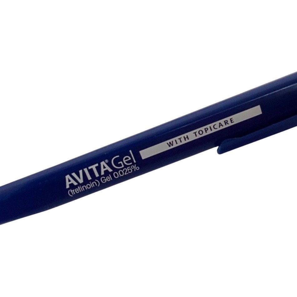 Set Of 5 Blue Avita & Mentax Click PENS Branded Pharmaceutical Advertising Promo