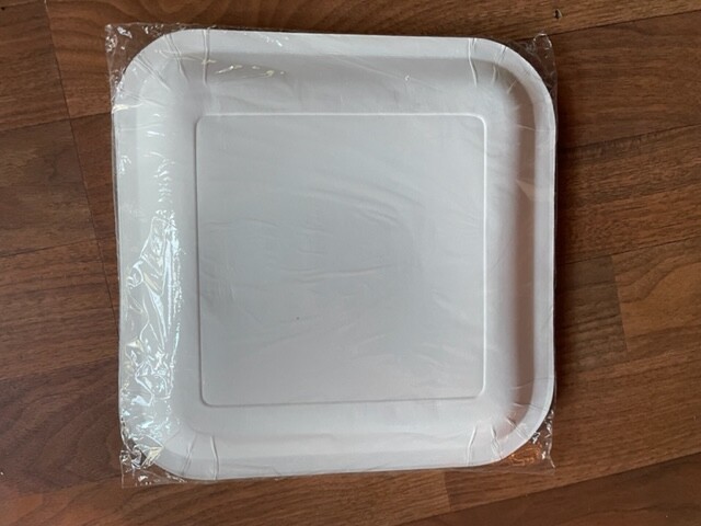 10 VINTAGE DRUG REP PAPER PLATES CYMBALTA DULOXETINE BLUE LUNCH LEARN SQUARE