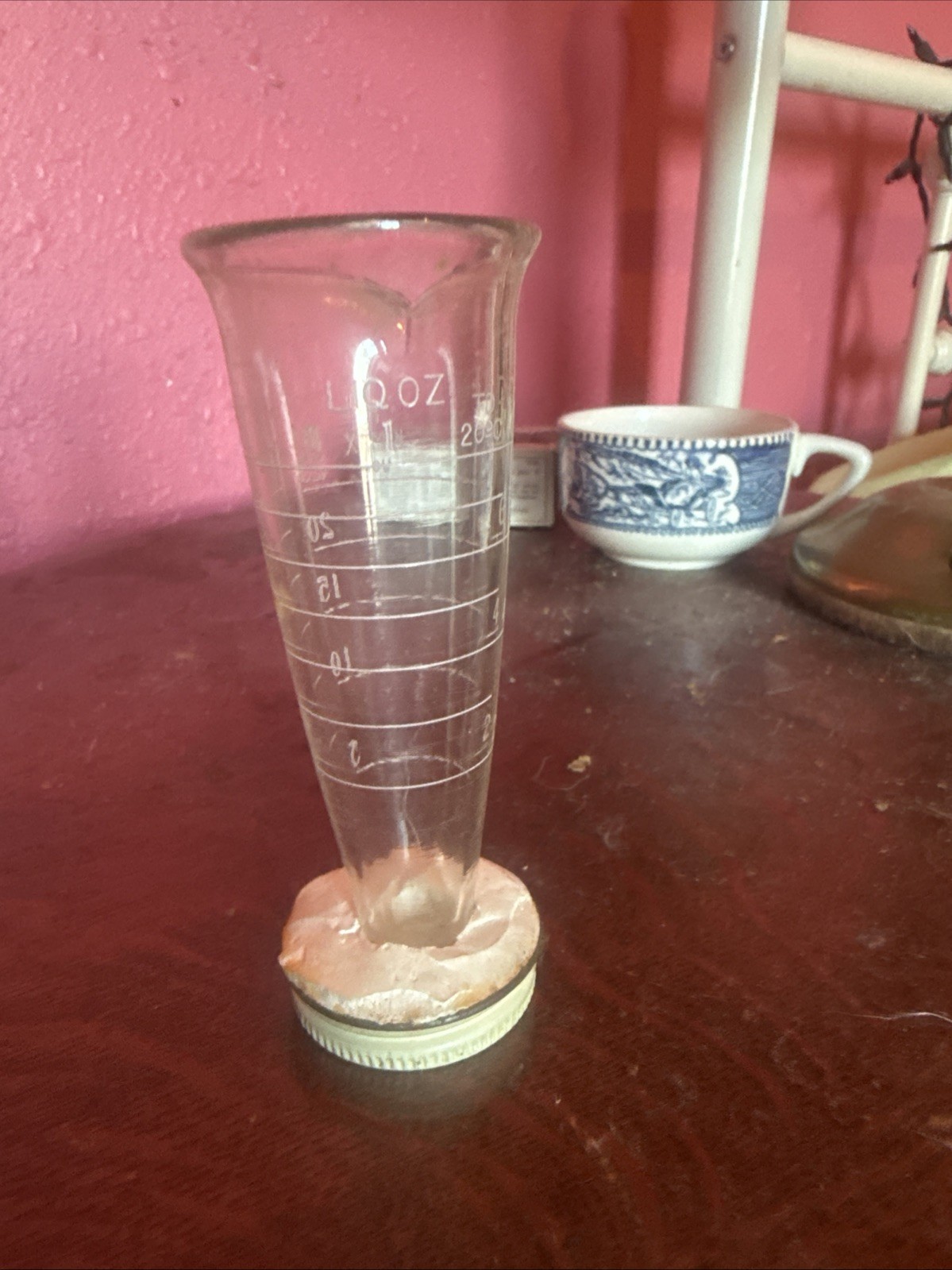 Vintage Roche Pharmaceutical Promotional Glass Paperweight Display