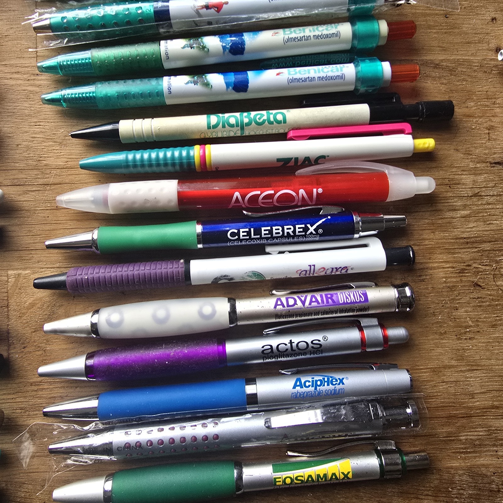 Massive Vintage Pharmaceutical Drug Rep Advertising Pen Lot Of 93
