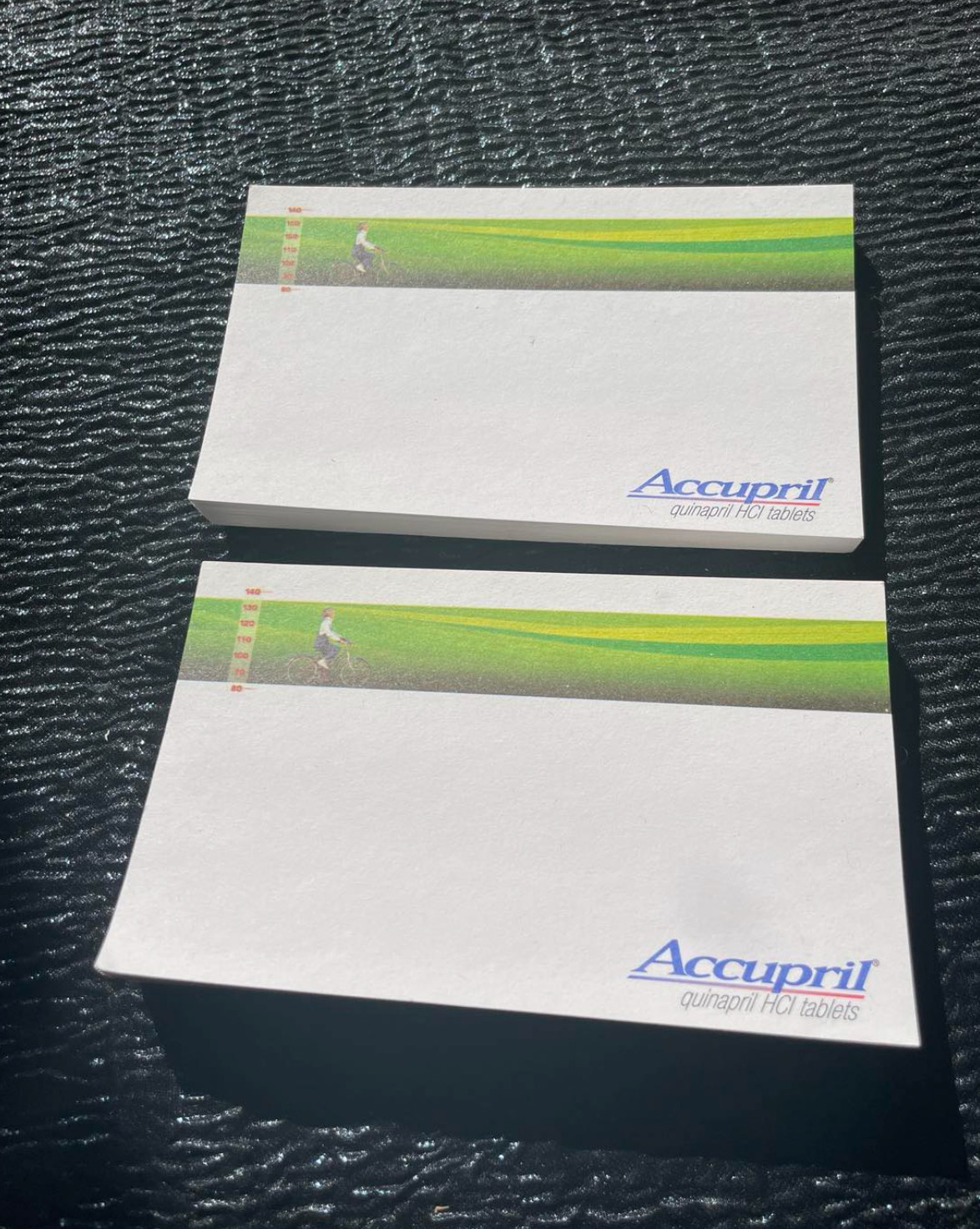 Accupril quinapril tablets Post-It Notes Pfizer Pharmaceutical Drug Advertising
