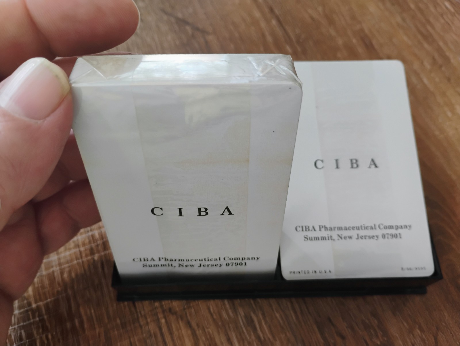 VTG 1966 Ser-Ap-Es Playing Cards Set SEALED NOS Drug CIBA Pharma Promo Medical