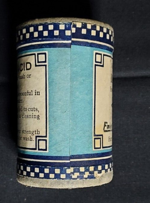 New Old Stock Medicine Container Boric Emlet Winebrenner Co Harrisburg PA