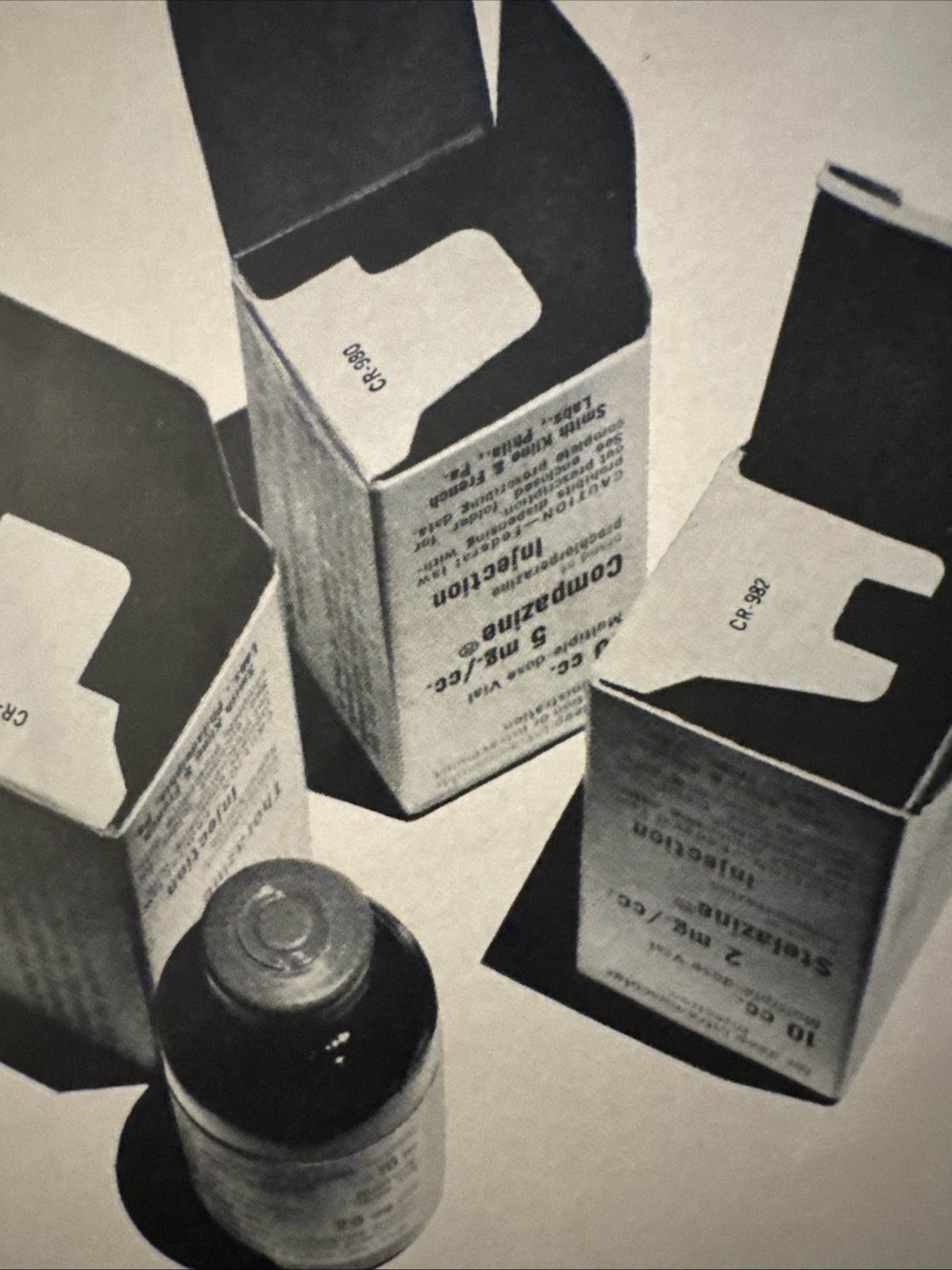 Smith, Kline, & French Compazine/Stelazine Ad; Time Magazine; April 1966