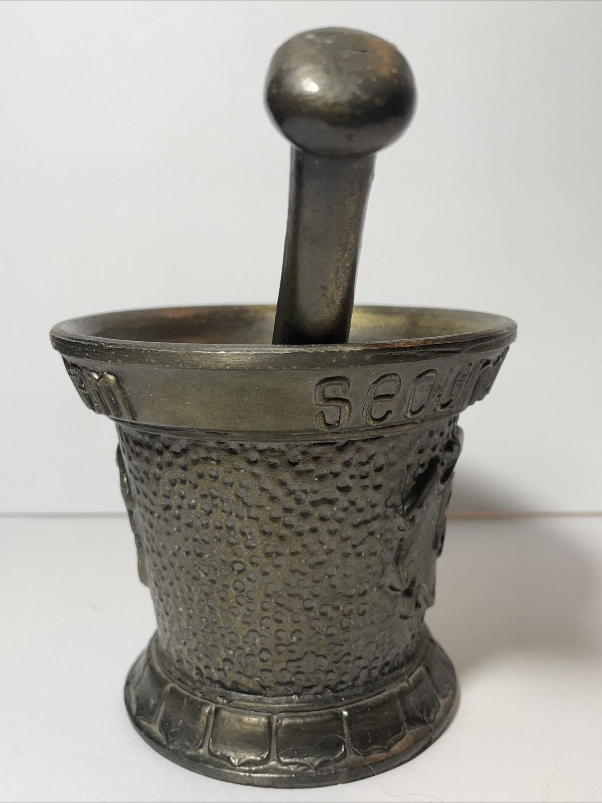Apothecary Rx Mortar & Pestle Secundum Artem B2 Collectible Piece
