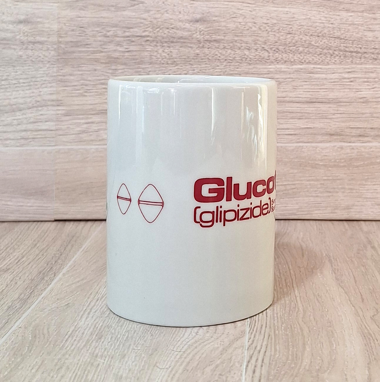 Glucotrol Glipizide Ceramic Coffee Mug Pratt Pharmaceuticals Drug Rep Swag