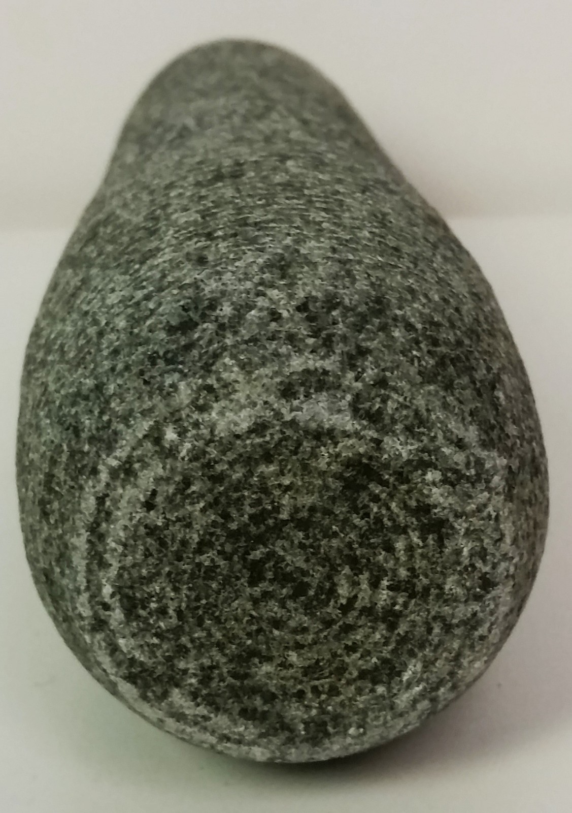 4″ Mortar and pestle grey unfinished granite detailed turnings pestle & mortar