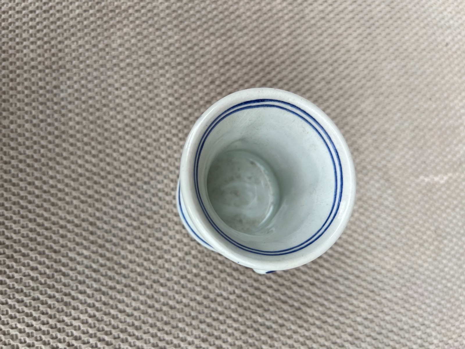 Vintage 1950 Squibb Pharmaceutical Delfts Holland Miniature Mortar No Pestle
