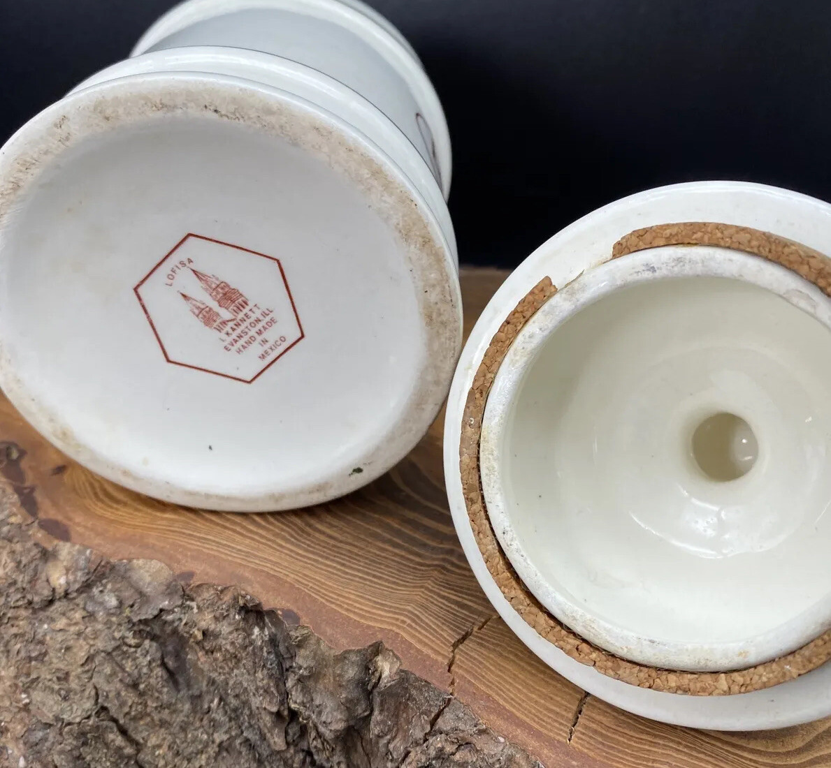 VTG Darvocet N 100 Porcelain 7”Apothecary Jar Lofisa Lilly Pharmaceutical Darvon