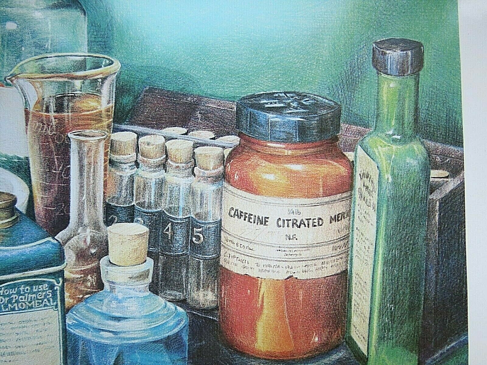 Vintage Pharmaceutical Print Les Fortenberry – signed and numbered