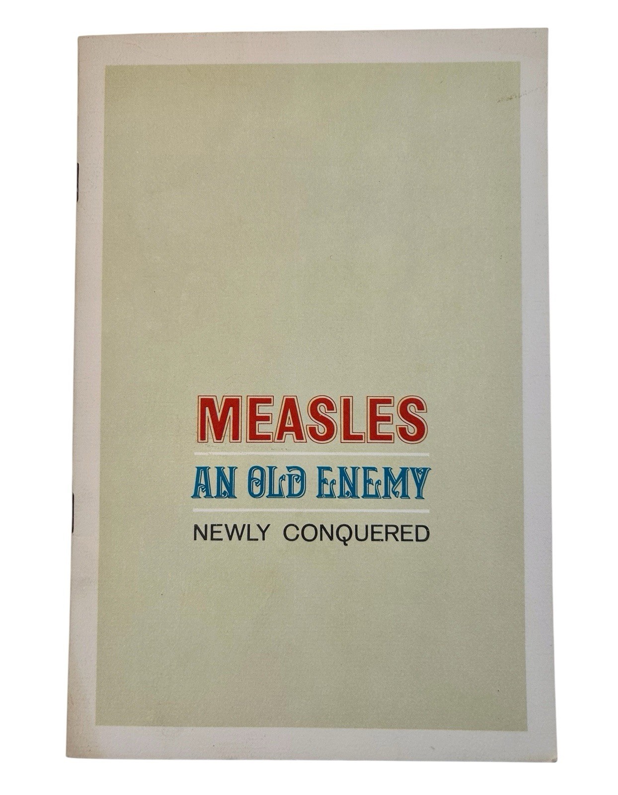 Merck Sharp Dohme Booklet Pharmaceutical Advertising Measles Vaccine 1965- 12 pg