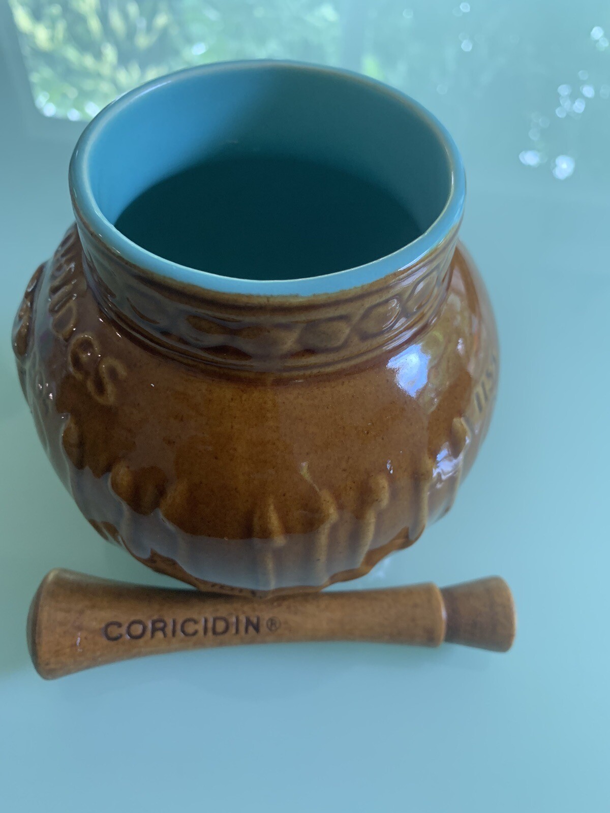 Vintage Maimonides Vase McCoy Medical Pottery Pharmaceutical Co Advertising