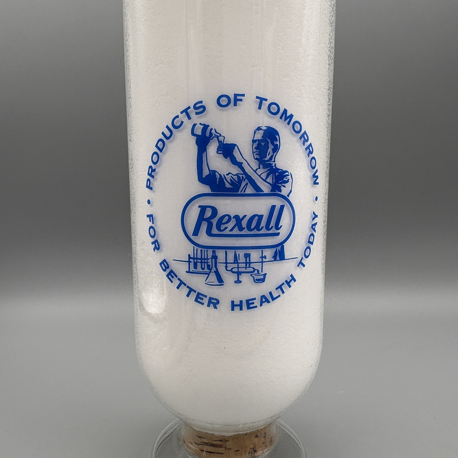 Vintage Rare Rexall Drug Enameled Advertising Show Globe Mint 8” + H Capsule