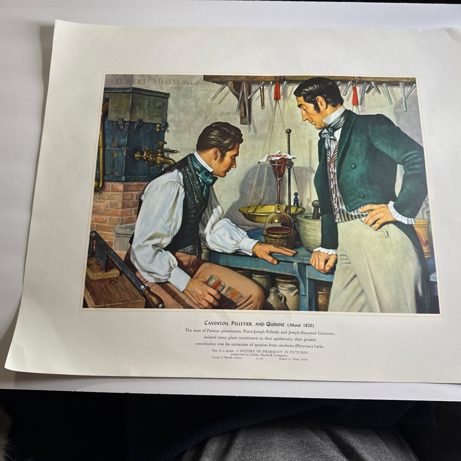A HISTORY OF PHARMACY IN PICTURES 1954 PRINT# 24 Great Gift For Doctor 22″×18″