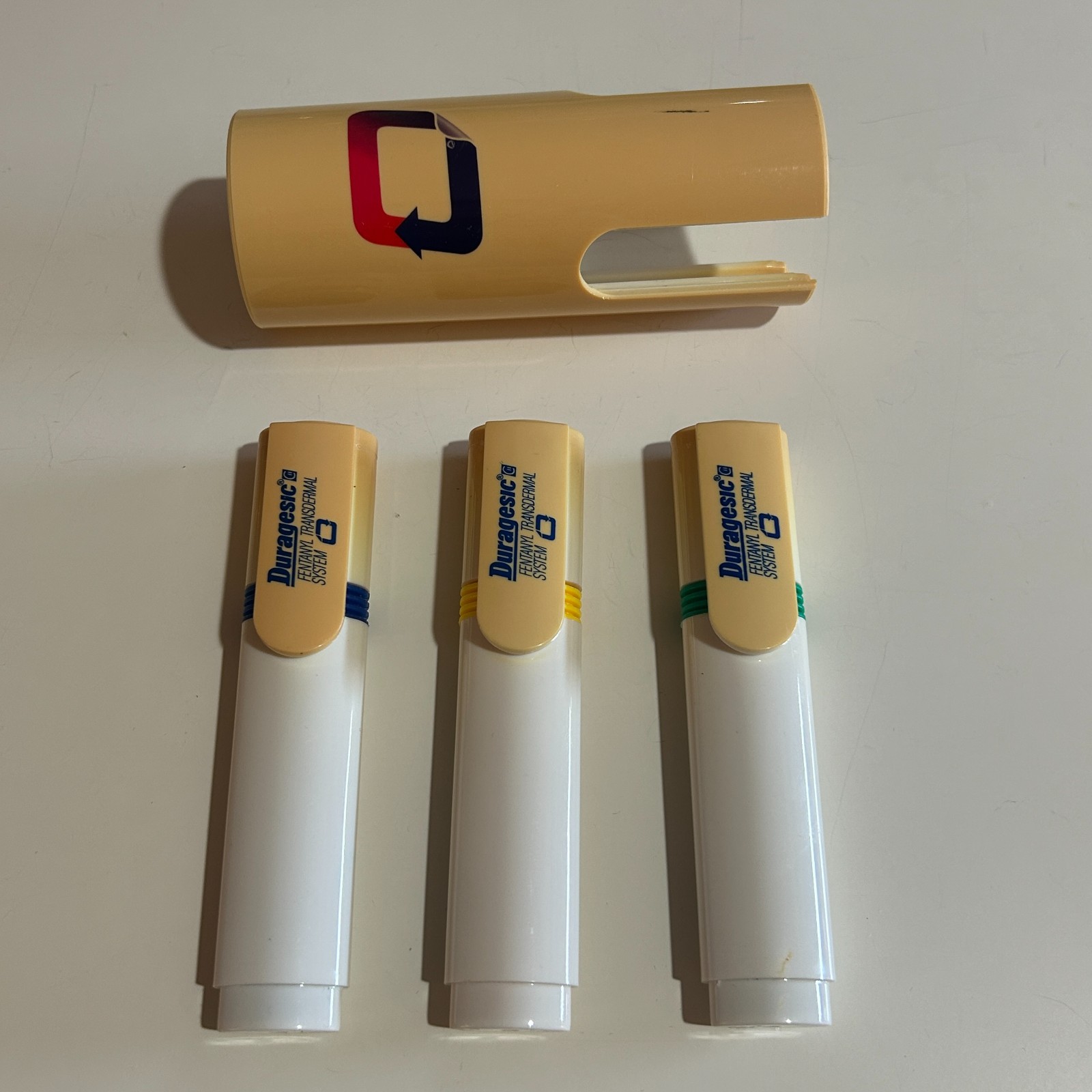 Rare Vintage Duragesic Fentanyl Transdermal System Highlighter Set Drug Pens