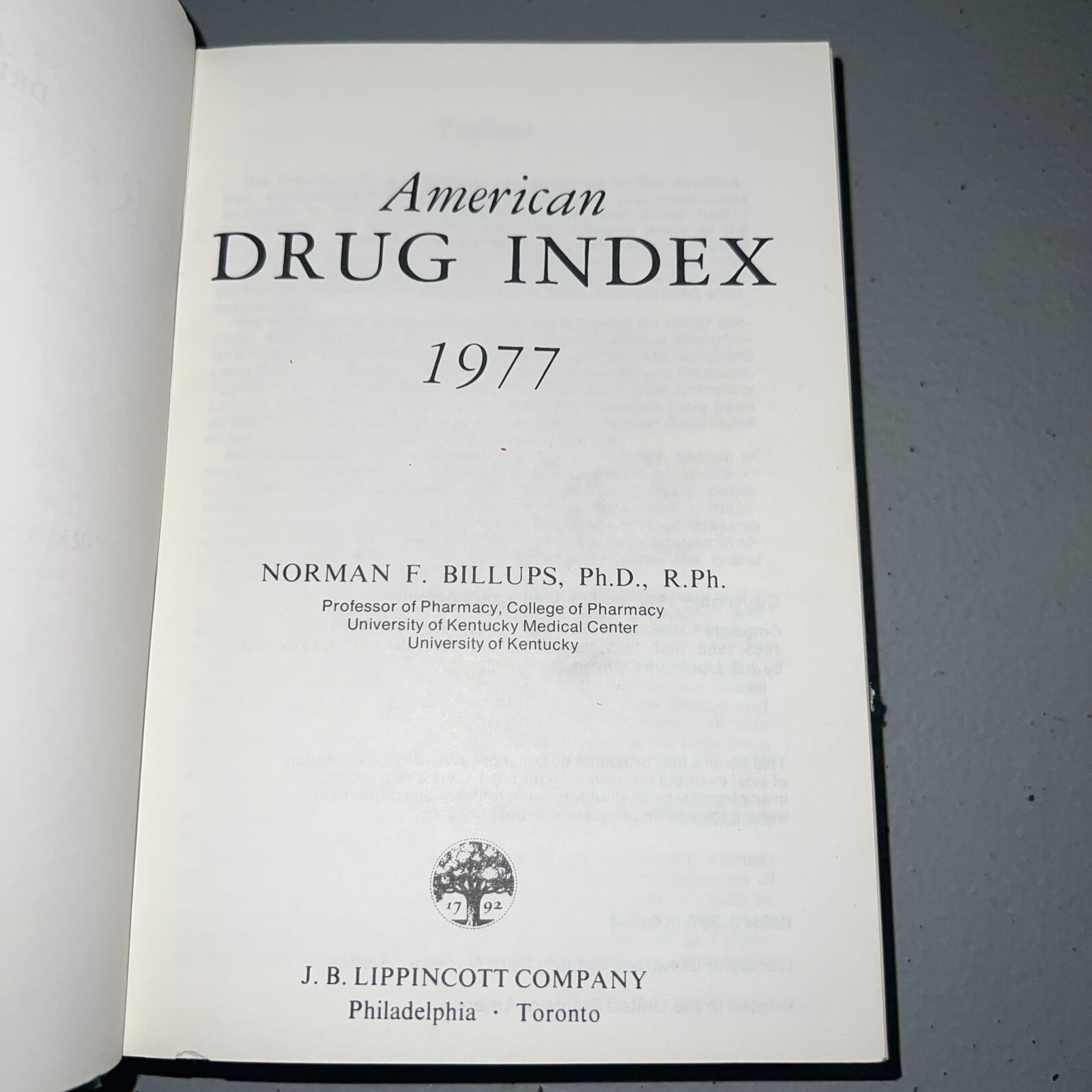American Drug Index 1977 – Opium, Cocaine