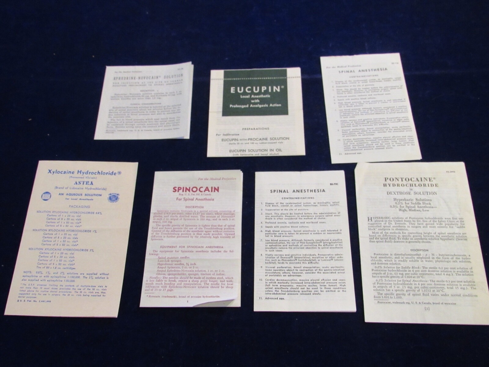 1950’s Medicine Drug ad info bklt 7pc Lot Winthrop Stearns Astra Rare-Galen B100