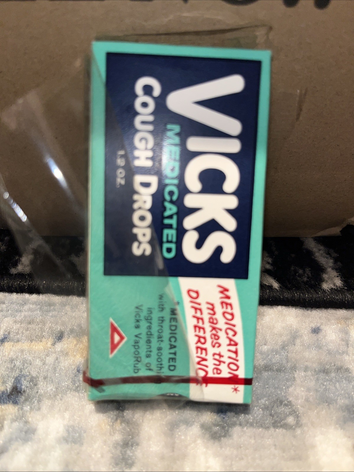 Vintage Box Of Vicks Medicated Cough Drops 1.2 Ounces In Original Packaging