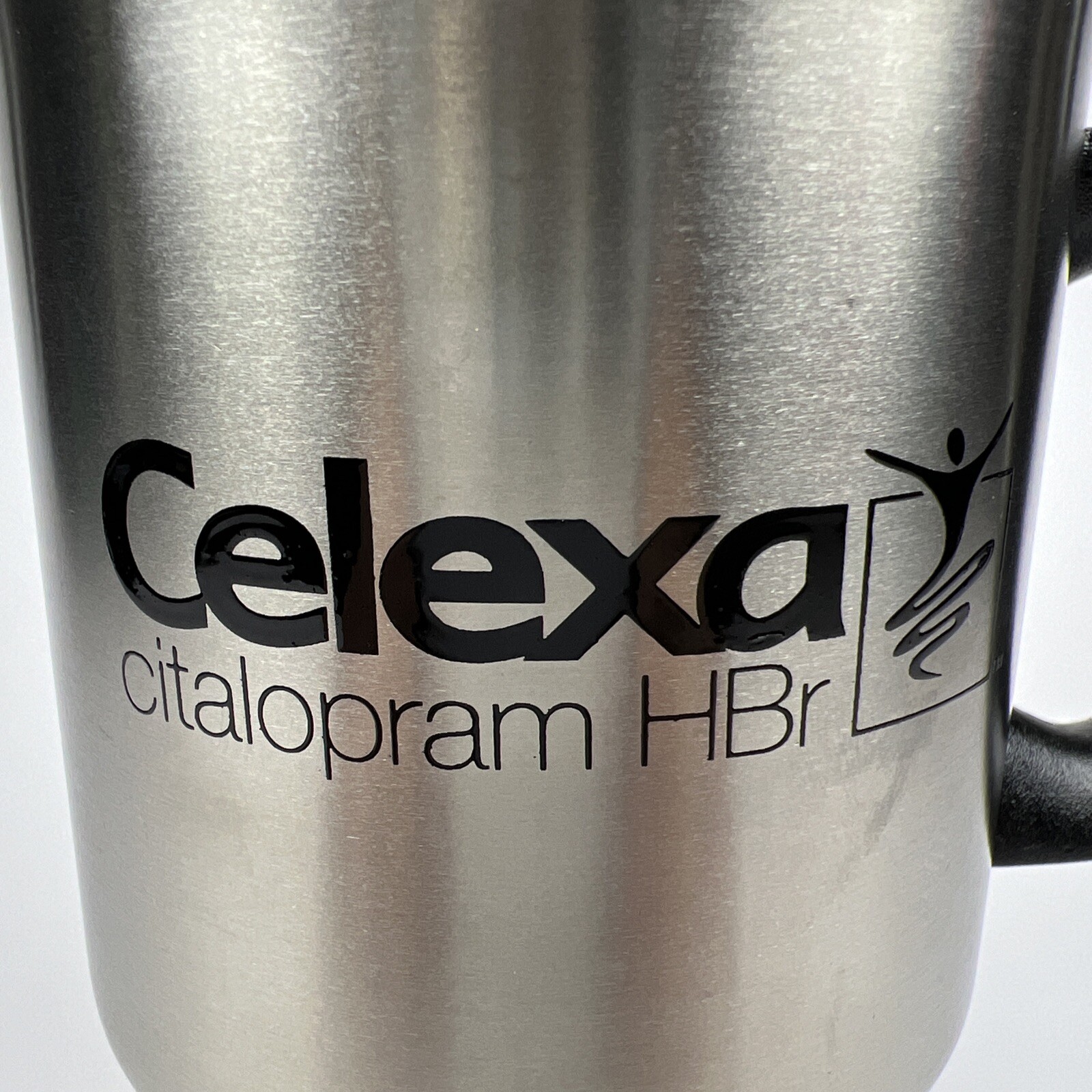 Celexa Pharmaceutical Advertising Travel Mug Stainless Steel 1998 Vintage RARE