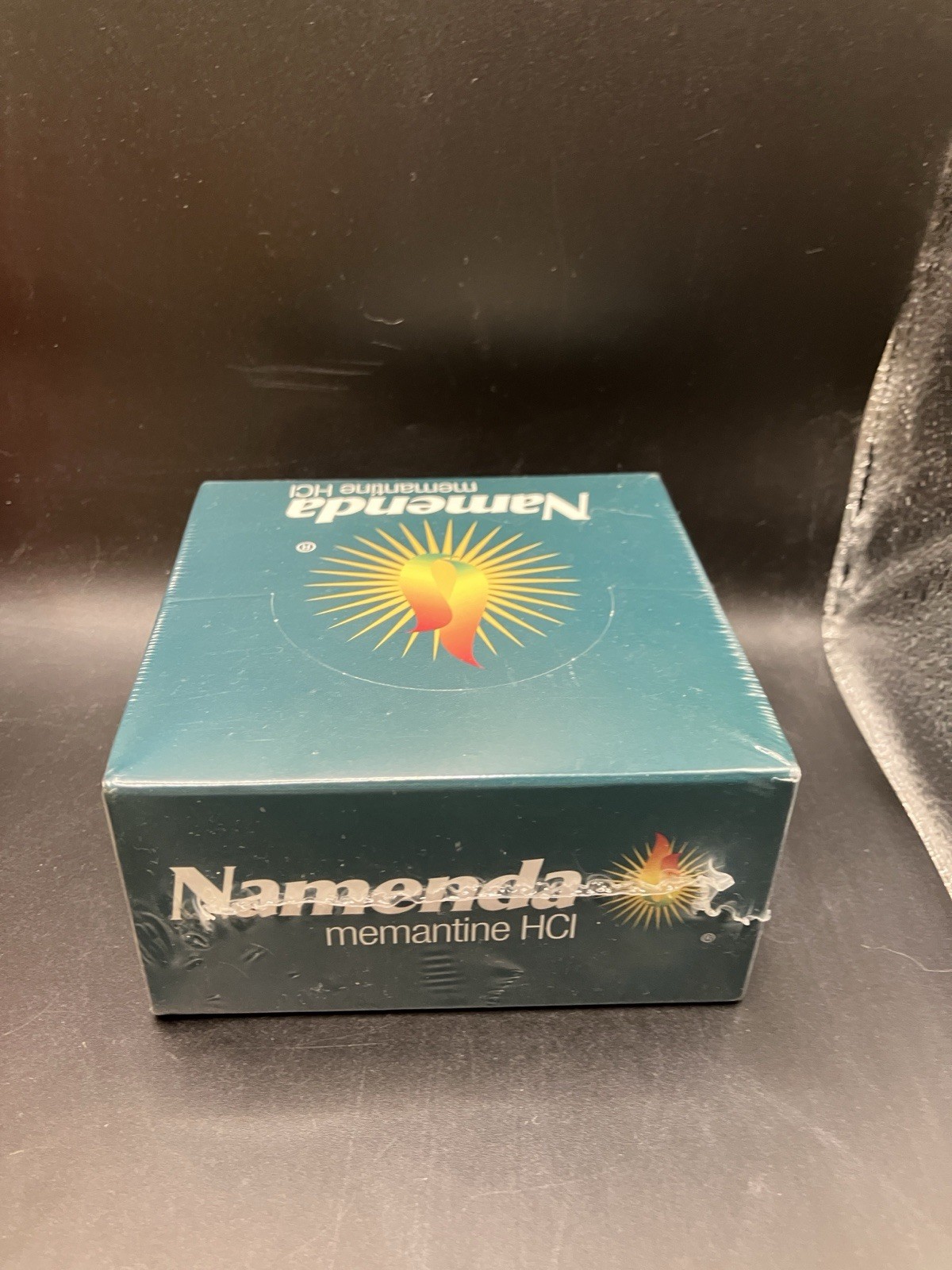 Vintage NAMENDA Pharmaceutical Drug Rep Post-It Note Pad 4”x 4” Cube Sealed 3M