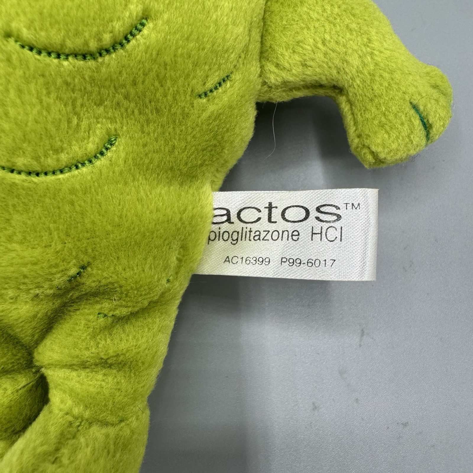 ACTOS PIOGLITAZONE Triglyceride Plush 8″ Medical Pharmaceutical Advertising Drug