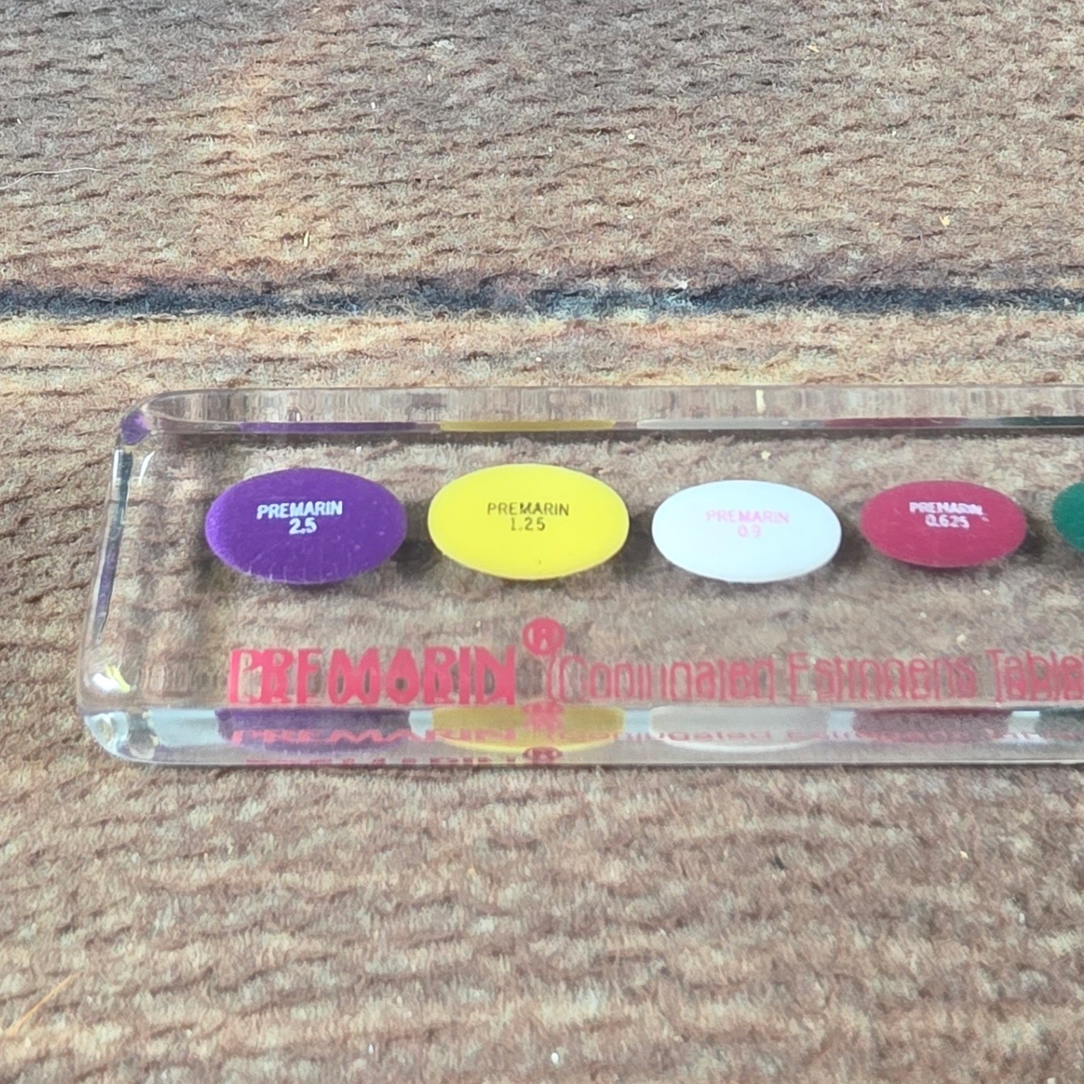 Premarin Letter Opener Pharmaceutical Advertising OS Clear Good Medical Rep Gift
