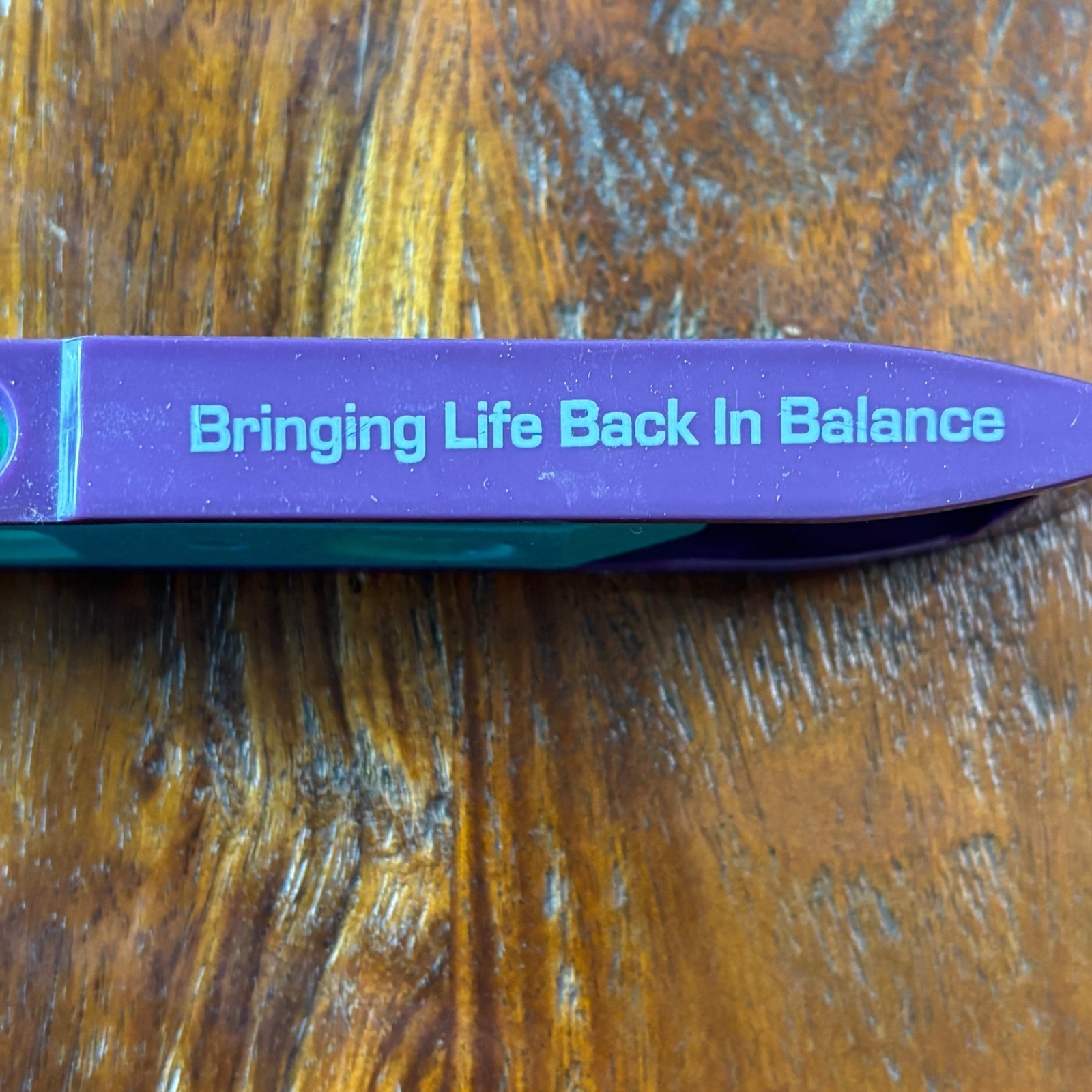 Vintage Zyprexa Olanzapine Pharma Promo Magnetic Level Purple Teal Rare Collect