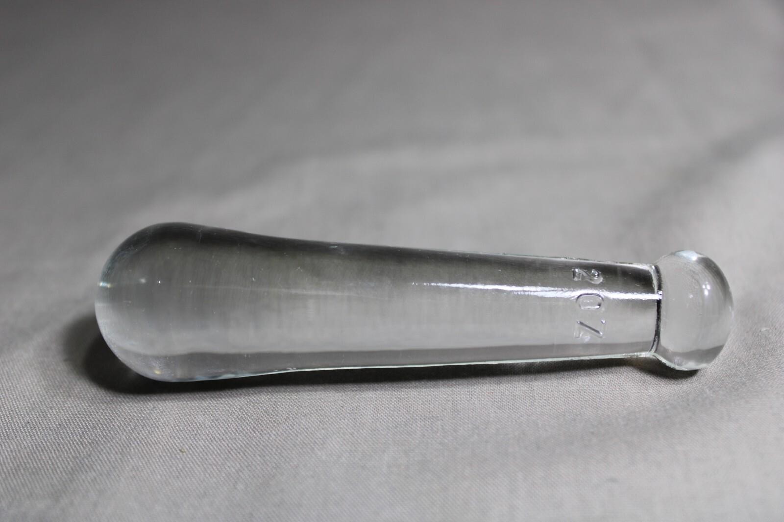 1 Clear Glass 4 1/2″ Long 2 Oz PHARMACY PESTLE