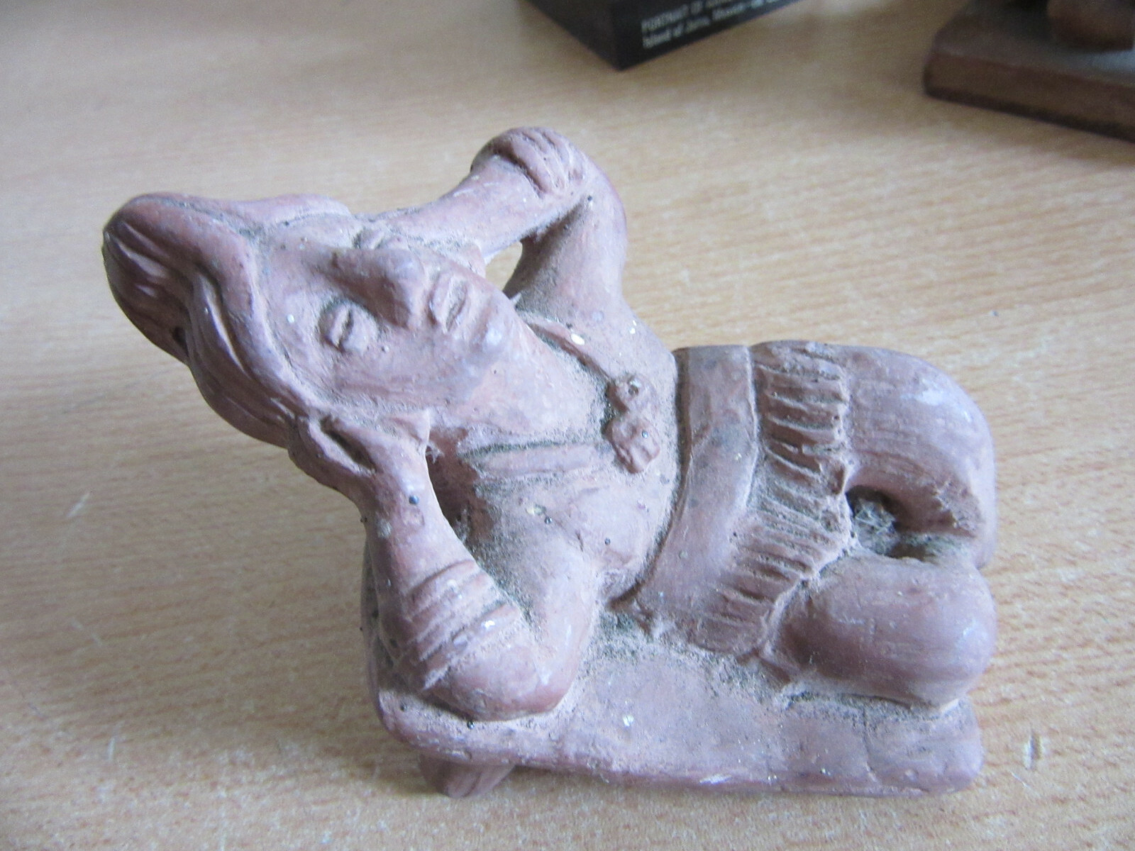 4 Vintage Mexican Terracota Figures Anxiety / Depression – Adv. for Etrafon