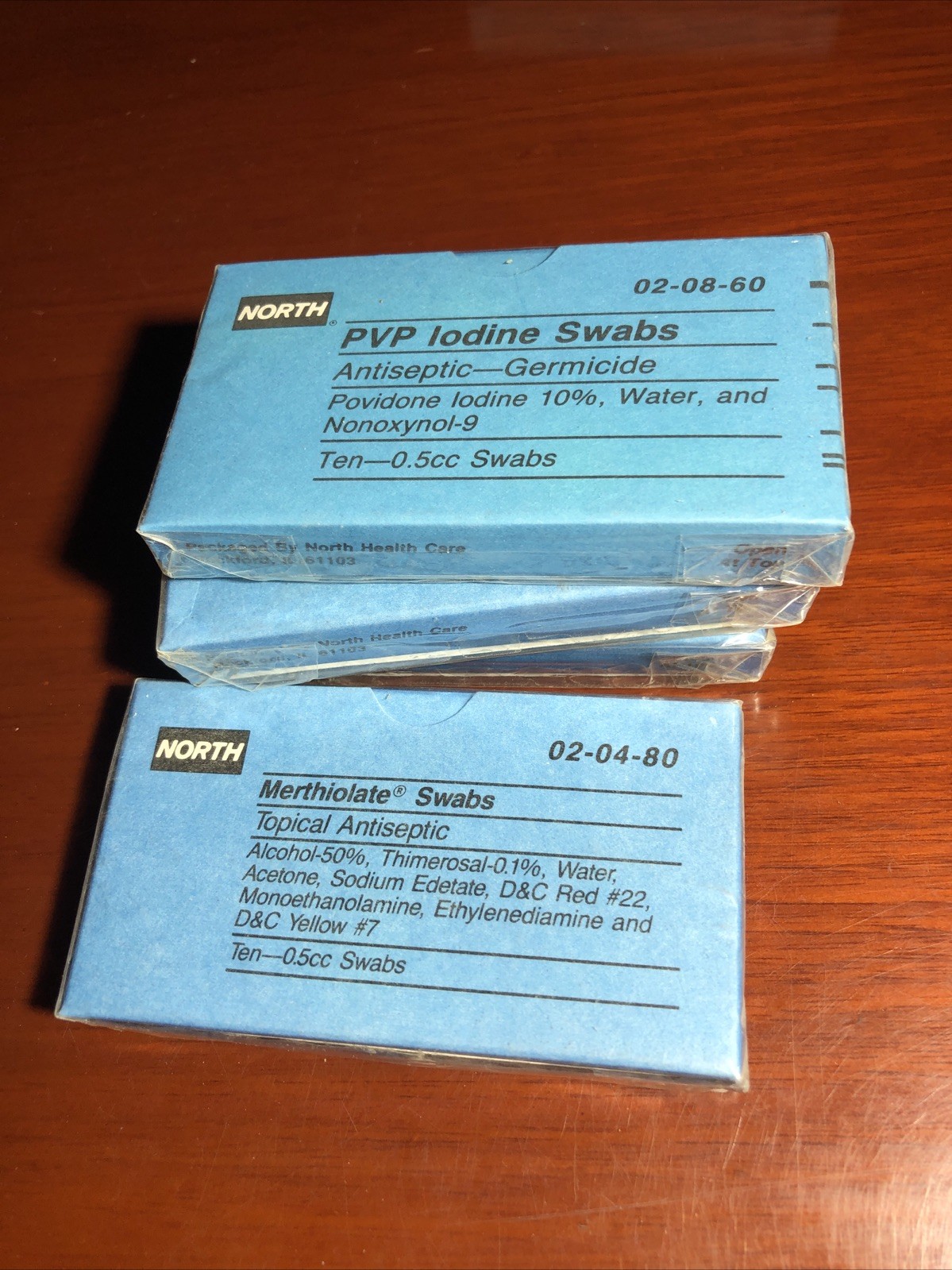 Vintage Antique Merthiolate Swabs Topical Anesthetic North Brand Unopened (4)
