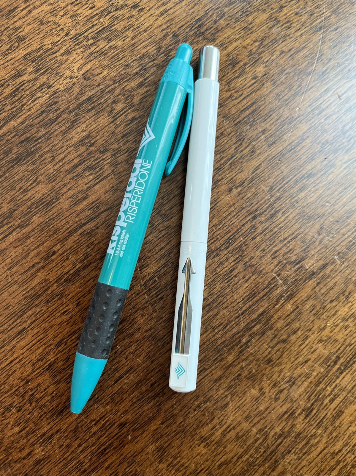 Risperdal Pen Lot Medical Drug Rep Pharmaceutical Working Teal White Rare Metal